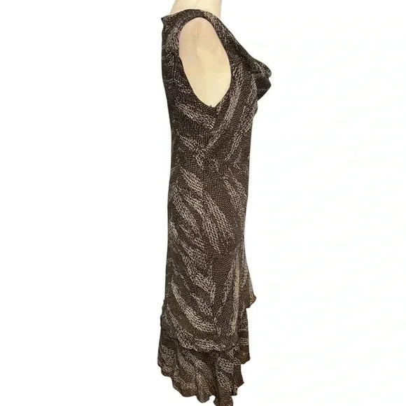 Componix Women’s Sleeveless Cowl Neck Shift Dress Size 10 Black White Cocktail - Picture 9 of 12